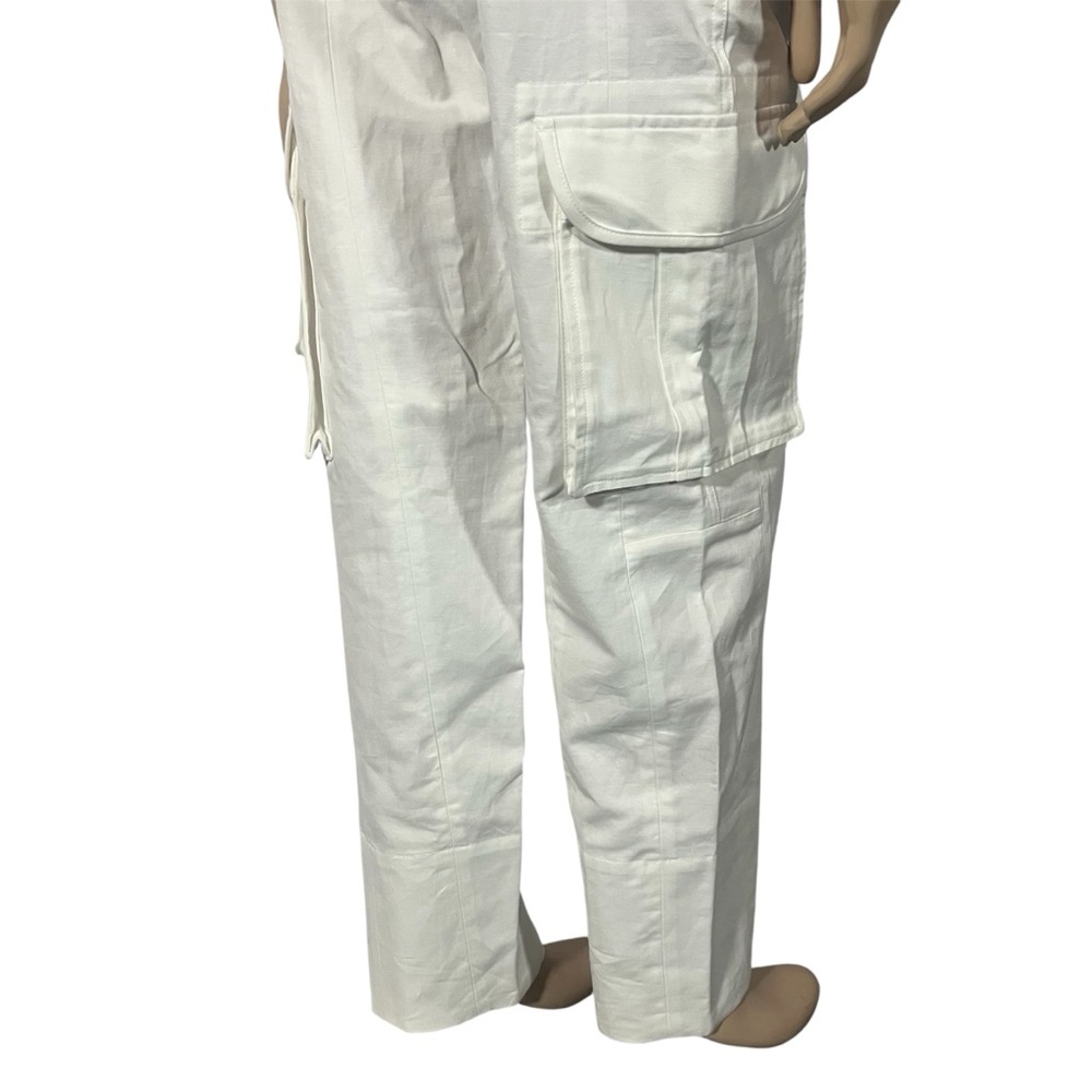 NWT IRO Thais Women's White Cargo trousers Pants - Picture 9 of 12